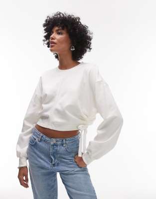 Allsaints Mira Haven Sweatshirt In White