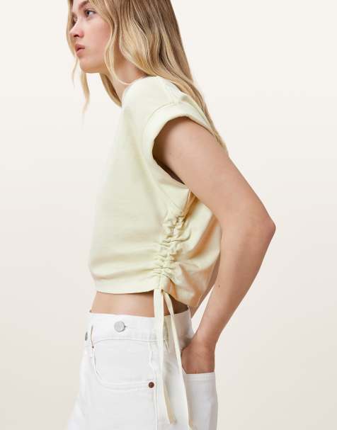 AllSaints – Mira – T-Shirt in Jadegrün - view 1
