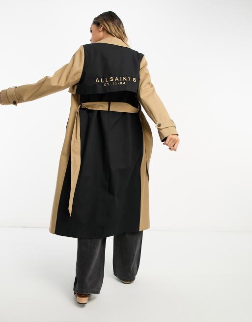 All saints camel clearance coat