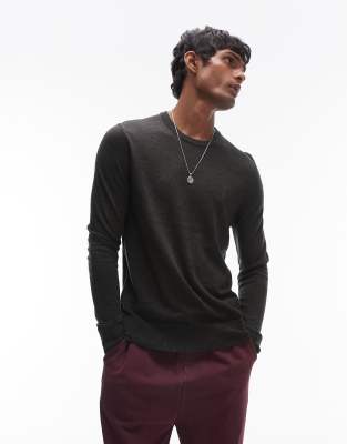 [AllSaints] AllSaints Mode merino knit jumper in dark green XS MARLEY GREEN