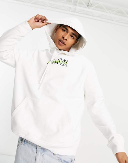 AllSaints - Momentum - Sweat à capuche à enfiler - Blanc  , 2 de 4
