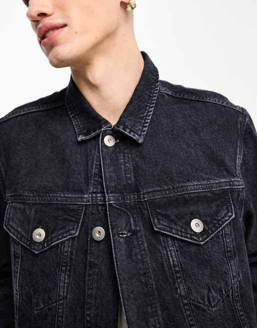 Allsaints black hotsell denim jacket