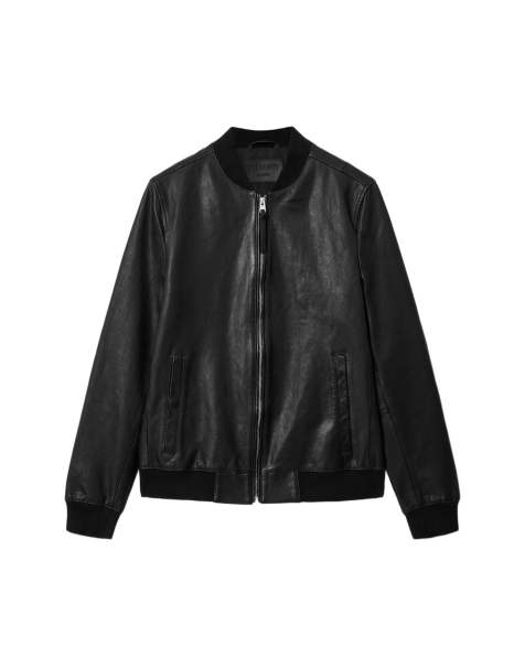 AllSaints – Morten – Bomberjacke in Schwarz - view 1
