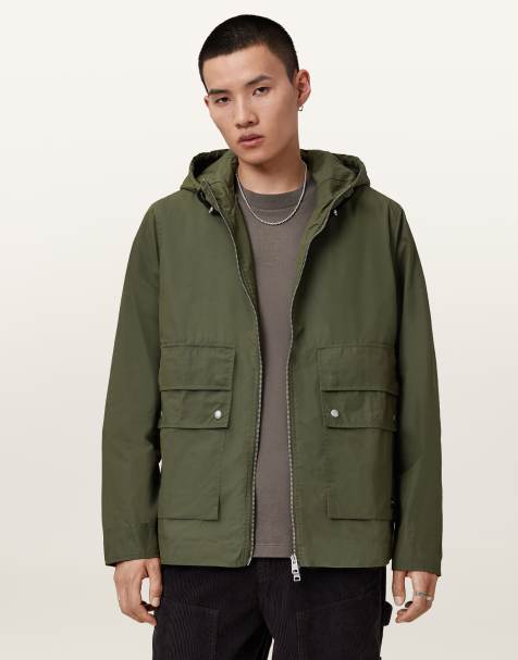 AllSaints – Morton – Jacke in Khakigrün - view 1