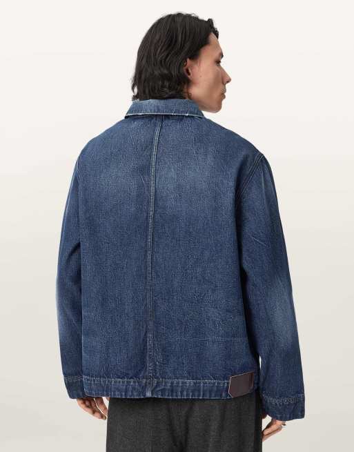AllSaints - Mukesh - Denim jack in indigo, 5 van 6