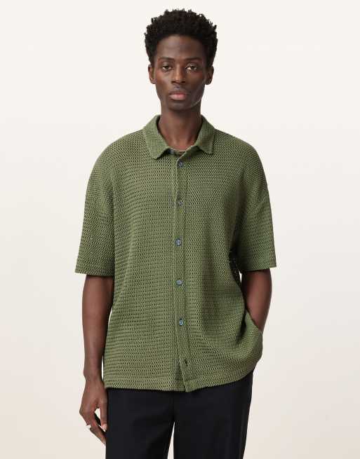 AllSaints - Munroe - Chemise à manche courtes - Vert eden