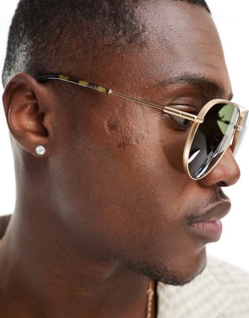 AllSaints Murphy sunglasses in bronze, 4 of 4