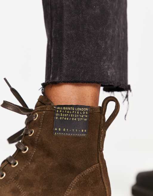 All saints shop suede boots