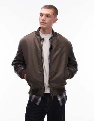 AllSaints Allsaints Myler bomber jacket in khaki - KHAKI-Green