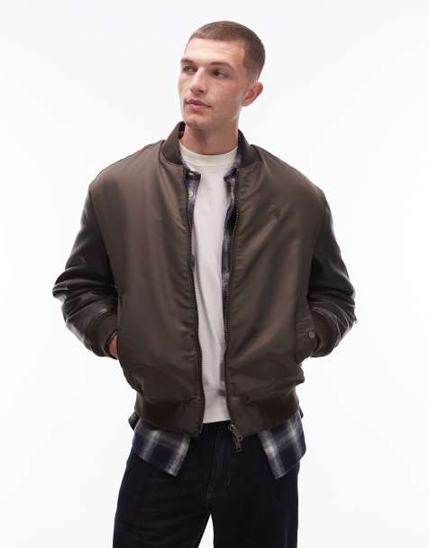 Allsaints Myler bomber jacket in khaki - KHAKI - view 1