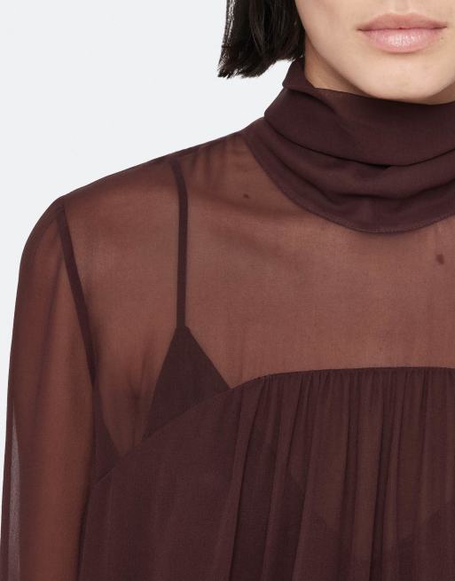 AllSaints – Nadia – Oberteil in Ochsenblutrot, 6 von 7