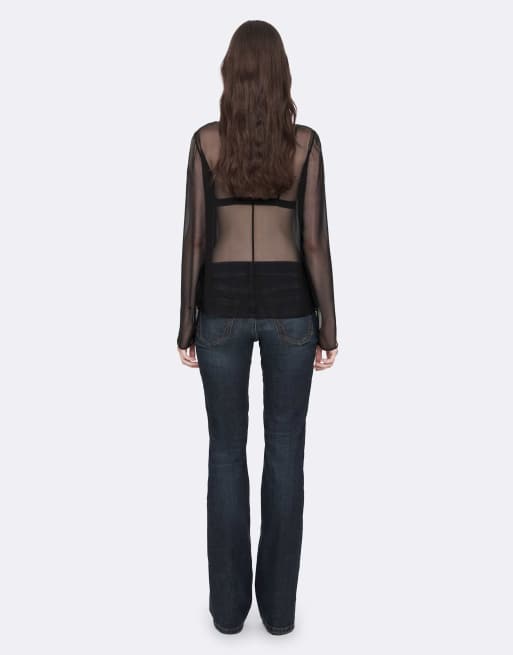 AllSaints Nadia Top in Schwarz, 4 von 7