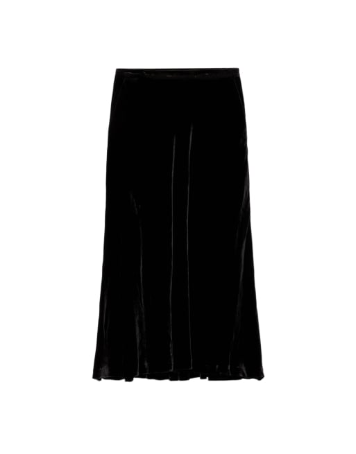 AllSaints Nalia jupe en velours noir, 7 de 7
