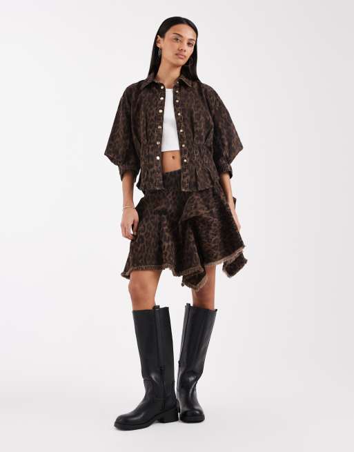 AllSaints – Denimset mit Leopardenmuster, 3 von 3