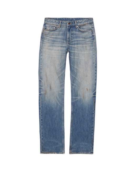 AllSaints Nat slim bas en délavage indigo clair, 2 de 6