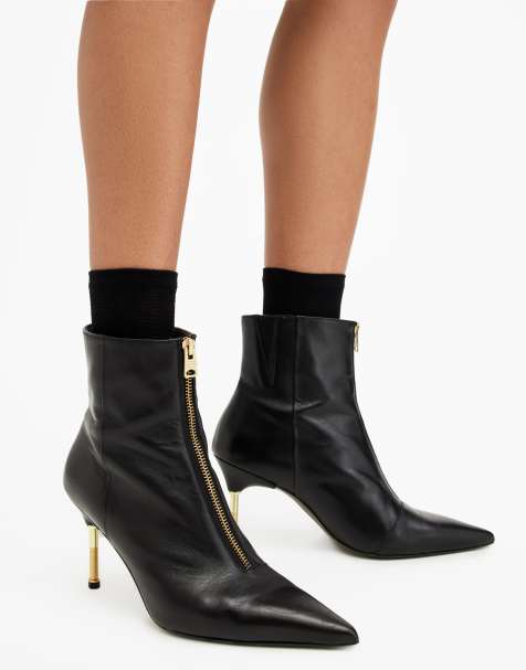 AllSaints - Natasha - Bottines - Noir/laiton chaud - view 1