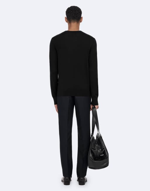 AllSaints Nate Crew in Schwarz, 4 von 7