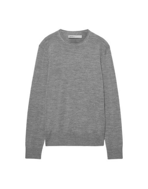 AllSaints Nate cuello redondo gris jaspeado, 7 de 7