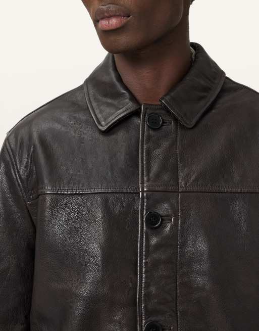 AllSaints – Nates – Jacke in Braun, 2 von 6