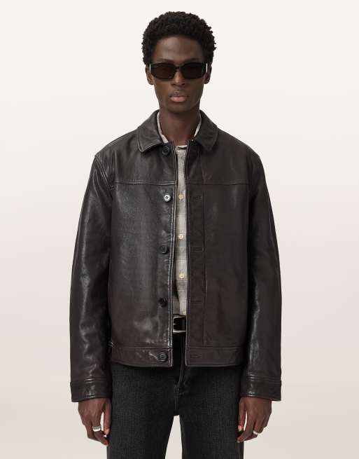 AllSaints – Nates – Jacke in Braun, 5 von 6