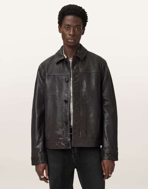 AllSaints – Nates – Jacke in Braun, 6 von 6