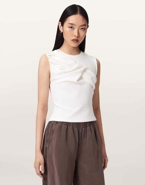 AllSaints - Nella - Tanktop in gebroken wit - view 1