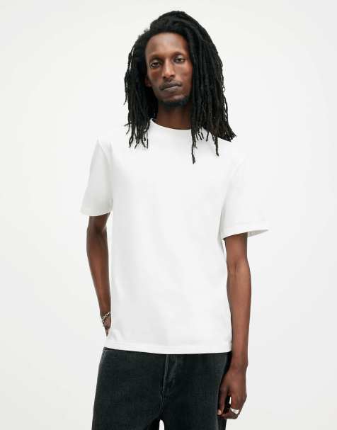 AllSaints - Nero - T-shirt met ronde hals en korte mouwen in krijtwit - view 1