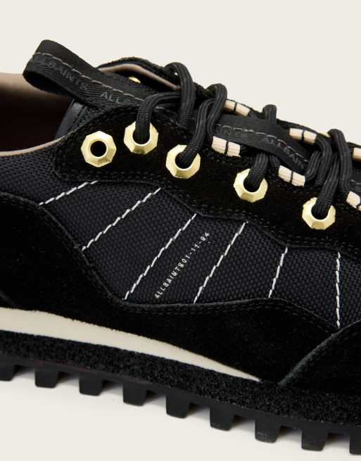 AllSaints Nevis runner sneakers in black , 6 of 6