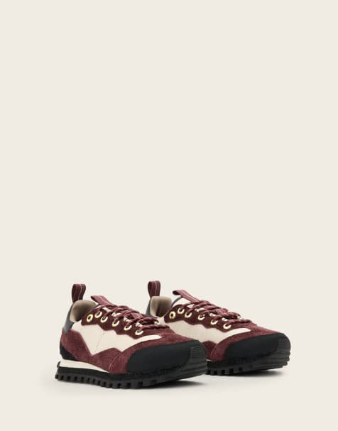 AllSaints – Nevis – Sneaker in Titanrot - view 1