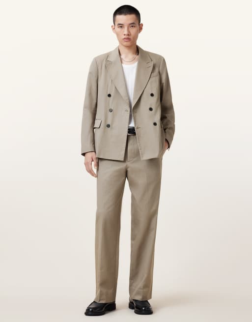 AllSaints - Newton - Broek in stone grijs