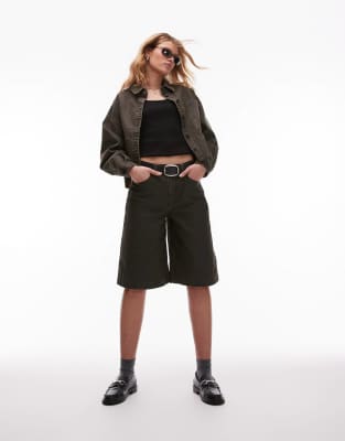 Allsaints Nicky Denim Shacket In Brown