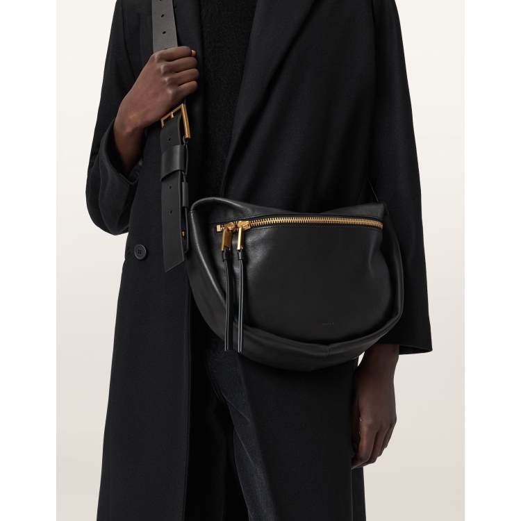 AllSaints Noemie crossbody bag in black | ASOS