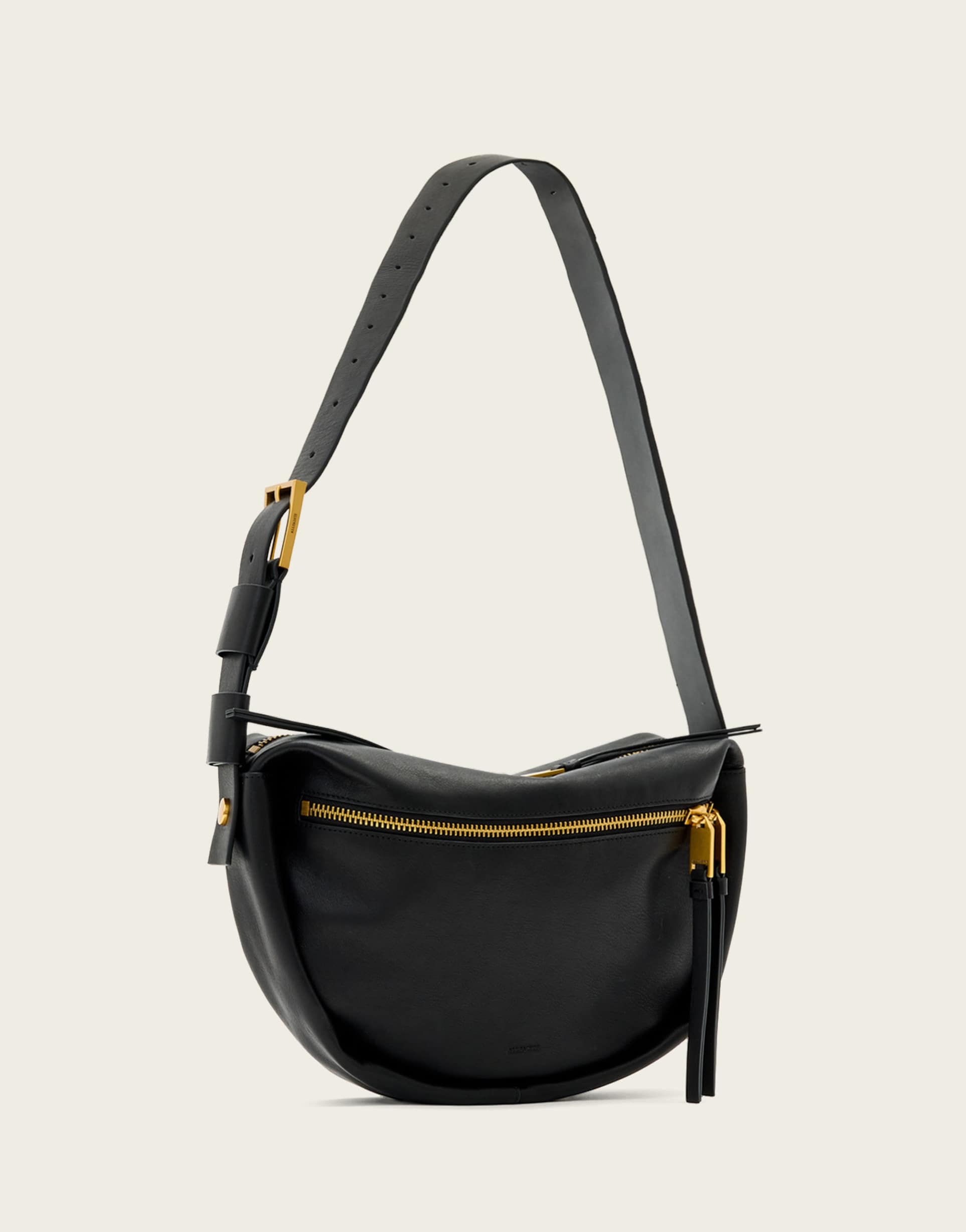 allsaints noemie crossbody bag in black