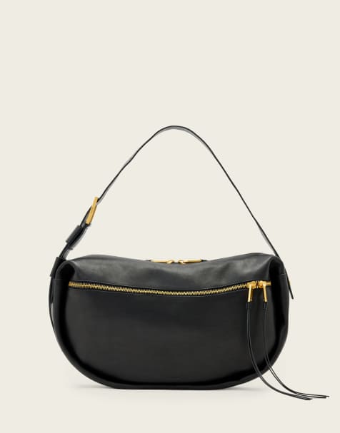 AllSaints – Noemie – Schultertasche in Schwarz - view 1