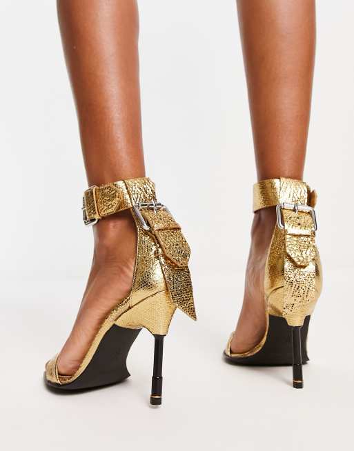 All shop gold heels