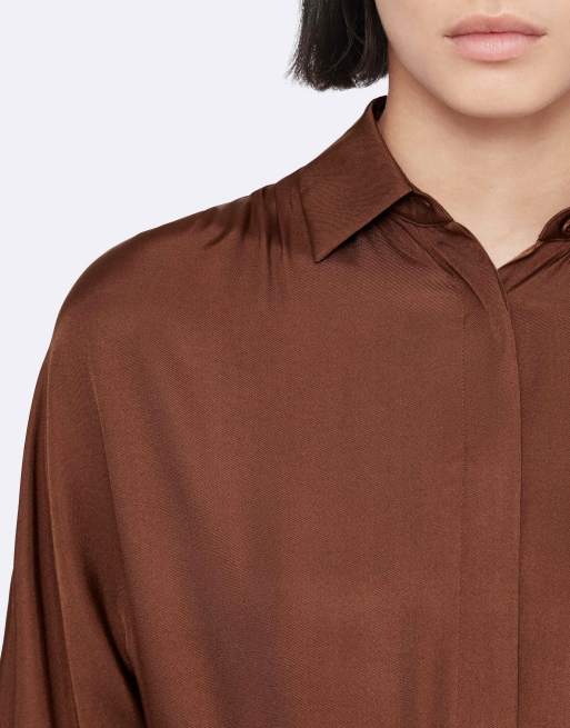 AllSaints Noora Kleid in Rostrot, 5 von 6