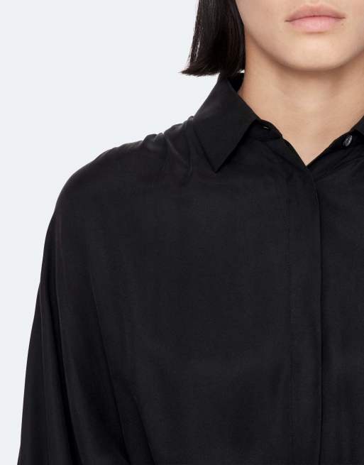AllSaints Noora Kleid in verwaschenem Schwarz, 5 von 6