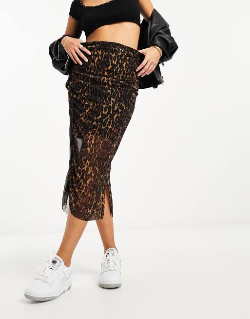 All saints 2025 leopard print skirt