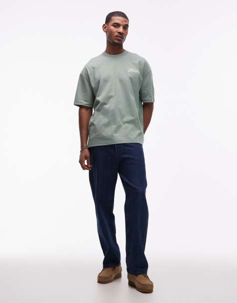Jean Pistol Hardin ALLSAINTS Homme W30 Whiskers Slim Fit Bouton Bleu
