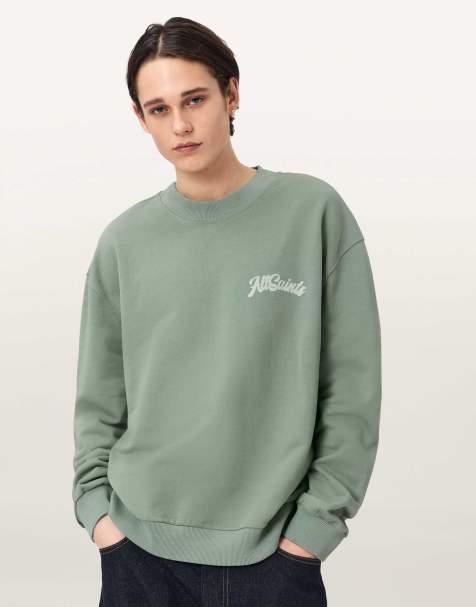 AllSaints - Odyssey - Sweat ras de cou - Vert printemps - view 1