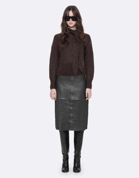 AllSaints Olivia Rock in Schwarz/Braun - view 1