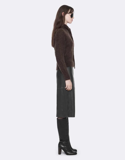 AllSaints Olivia rok in zwart/bruin, 6 van 6