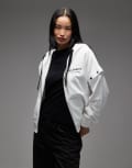 [AllSaints] AllSaints Omnium Amphia hoodie with logo detachable sleeves in white 14 Optic white