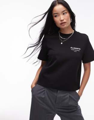 AllSaints Omnium Lisa t-shirt in black