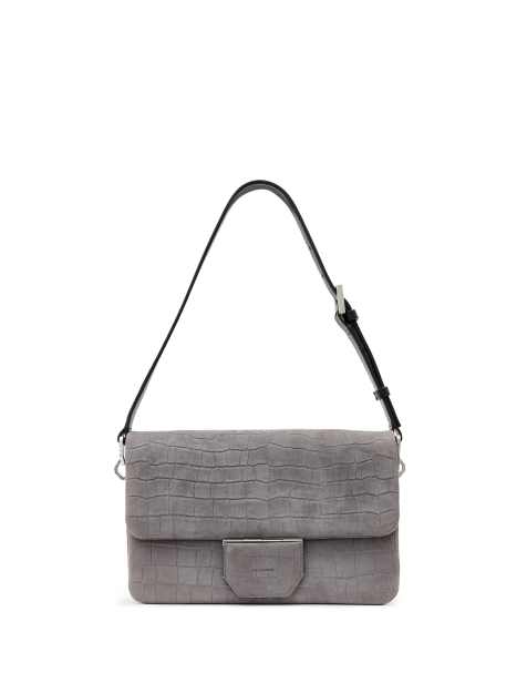 AllSaints – Ondine – Schultertasche in Schieferblau - view 1