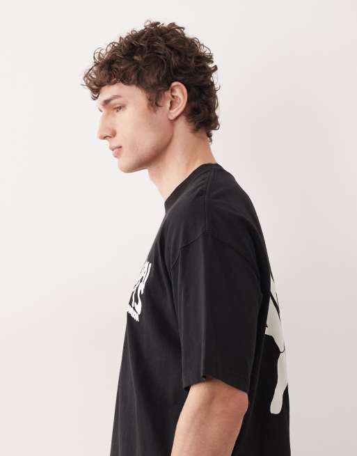 AllSaints Orlando back print t-shirt in black, 5 of 5