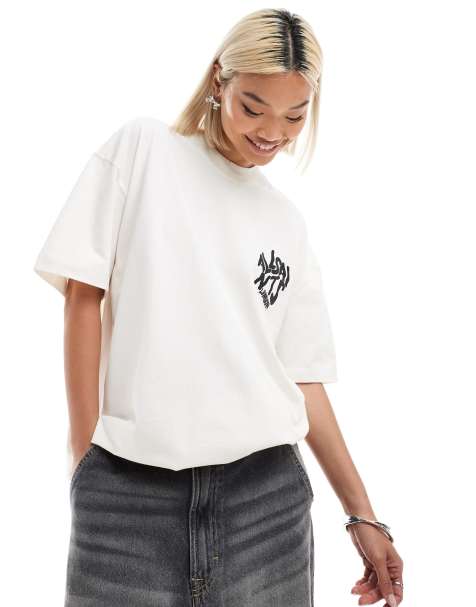 AllSaints Orlando back print t-shirt in white