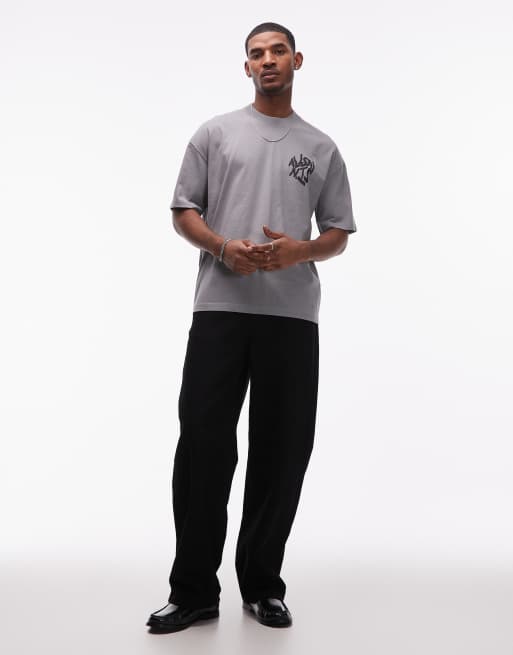 AllSaints Orlando crew neck T-shirt in gray, 2 of 5