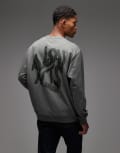 [AllSaints] AllSaints Orlando crew sweatshirt in green 2XL GASTOR GREEN