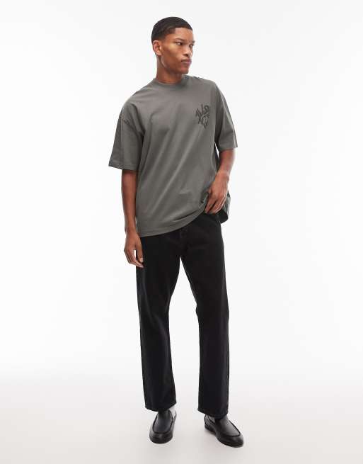 Allsaints Orlando crew t-shirt in green - MGREEN, 2 of 5